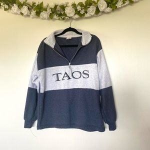 Vintage Taos Quarter Zip Sweatshirt